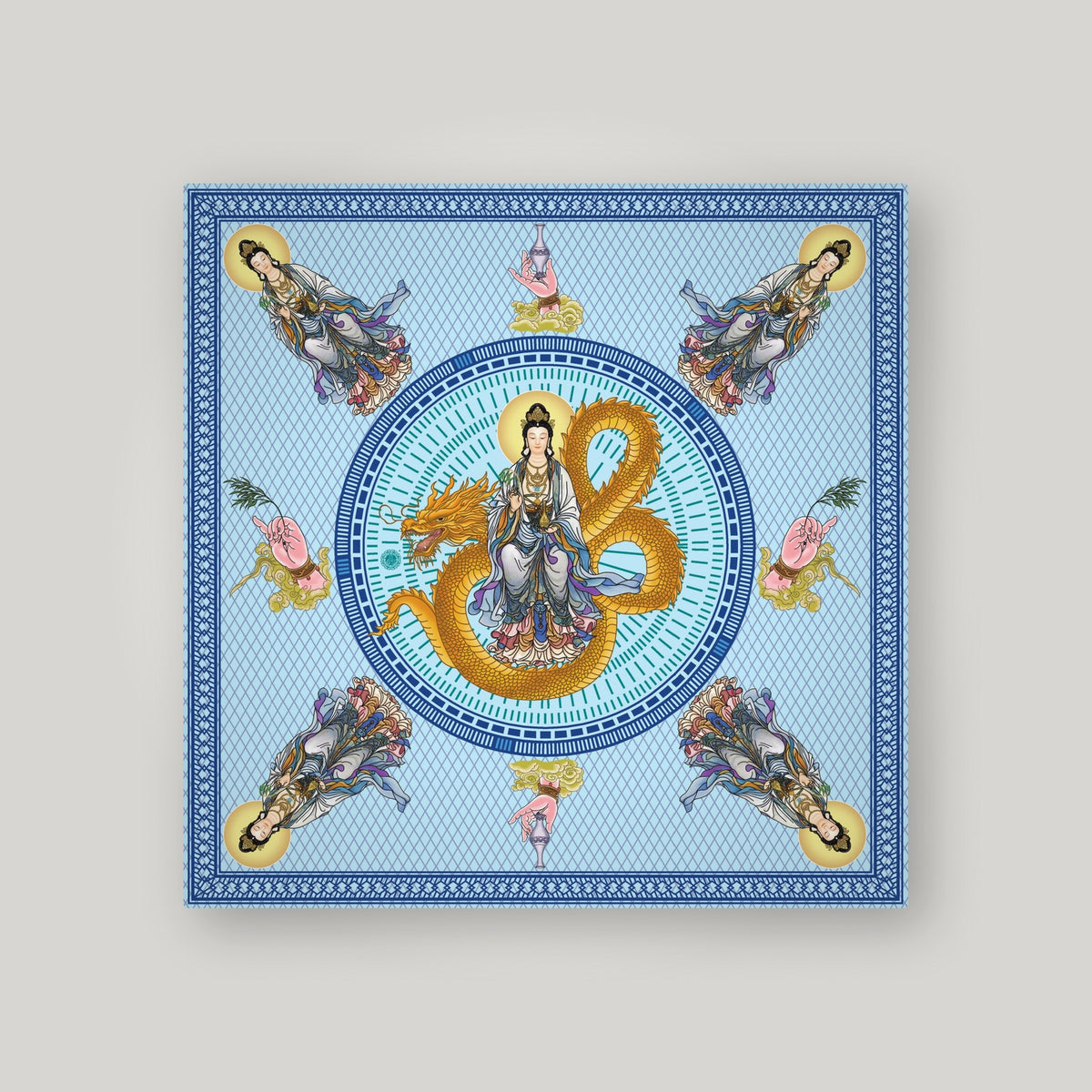 CH13 观音宝语 20cm – Blue – front