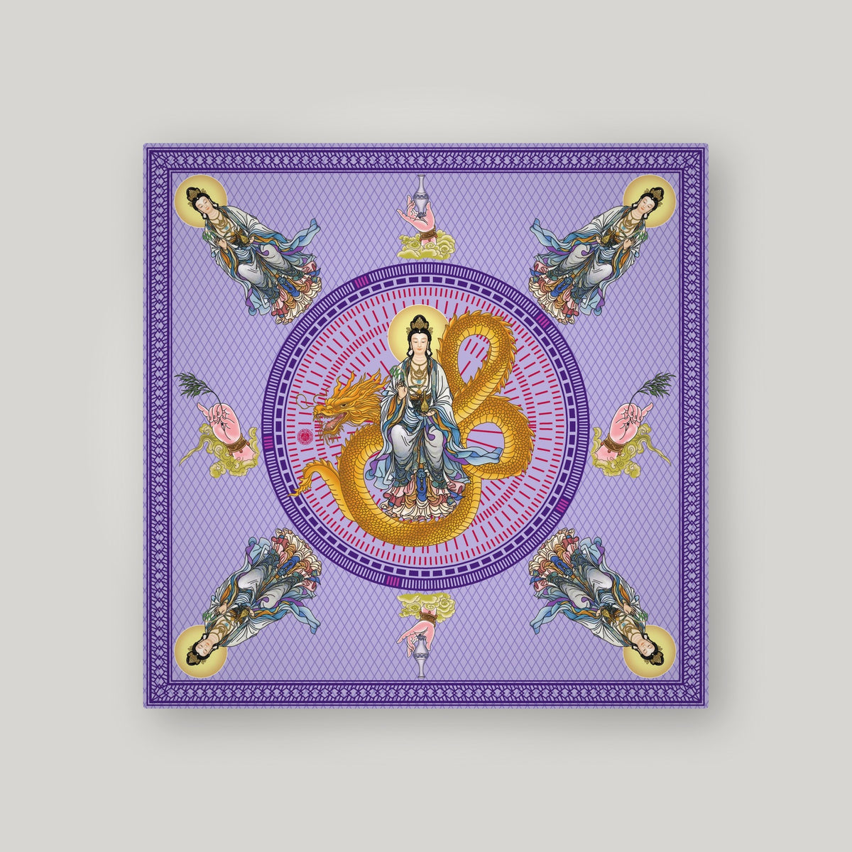 CH13 观音宝语 20cm – Purple – front
