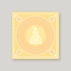 DZW13 - 地藏王莲花纸 – Lemon yellow – front