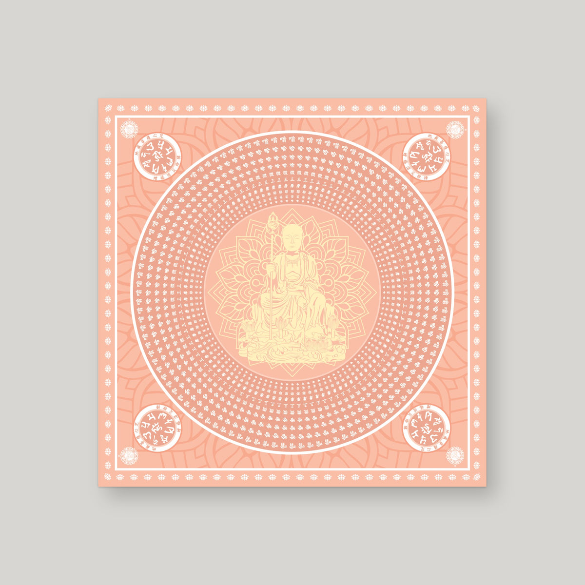 DZW13 - 地藏王莲花纸 – Orange – front