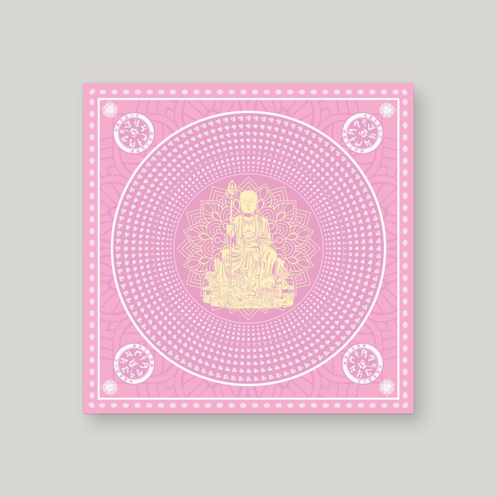 DZW13 - 地藏王莲花纸 – Pink – front