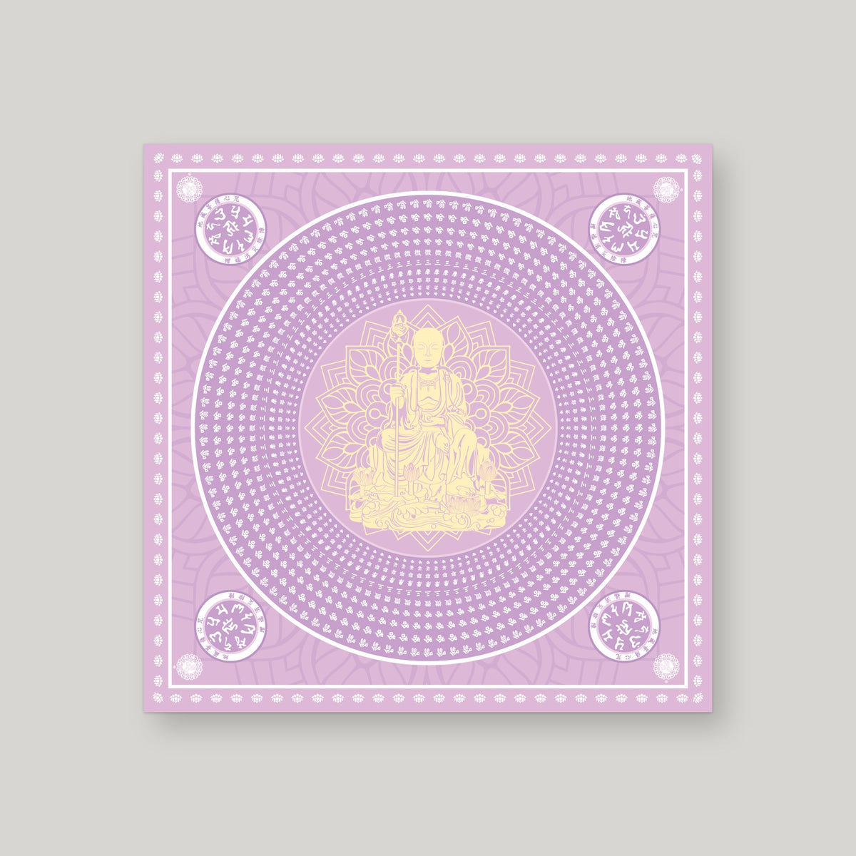 DZW13 - 地藏王莲花纸 – Purple – front