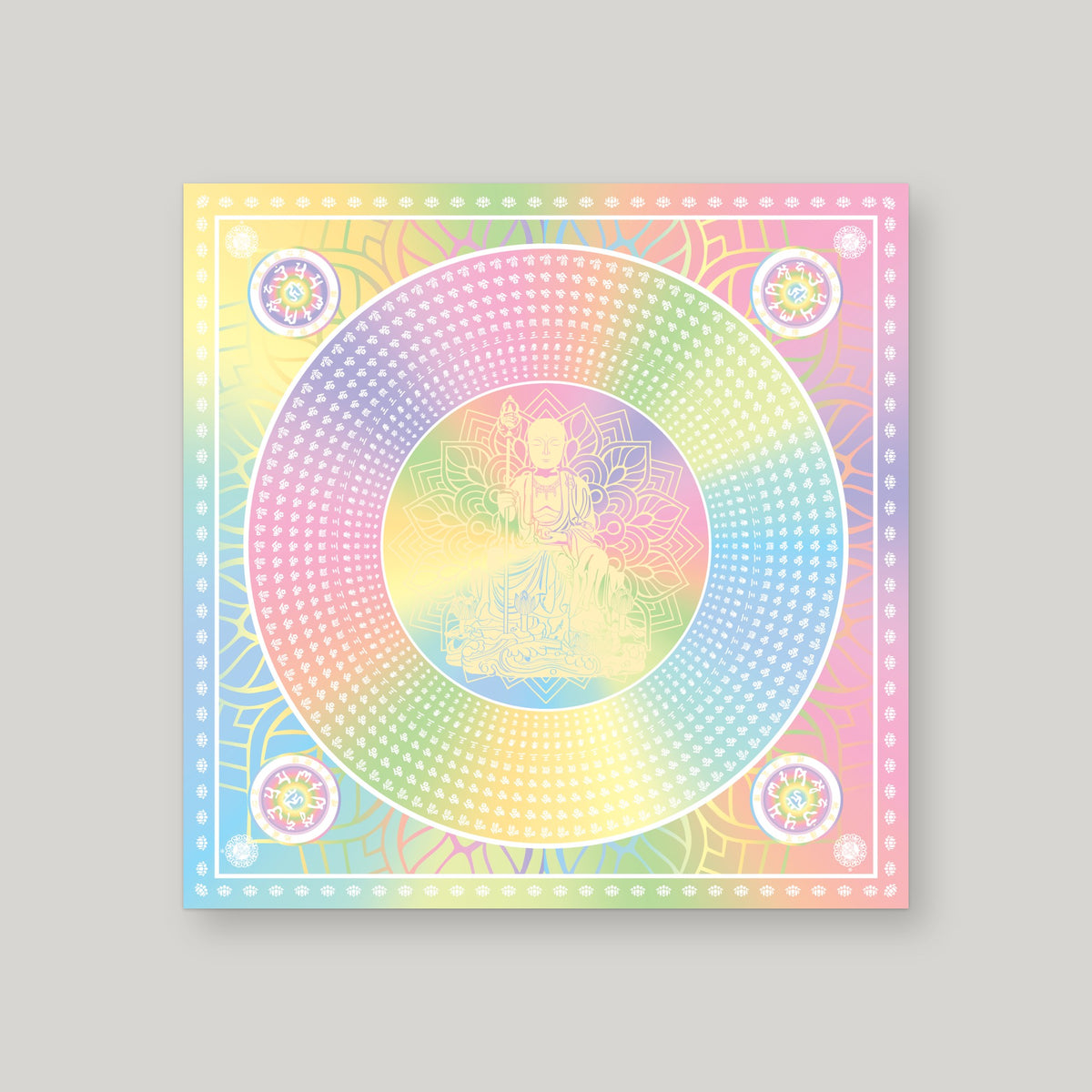 DZW13 - 地藏王莲花纸 – Rainbow – front