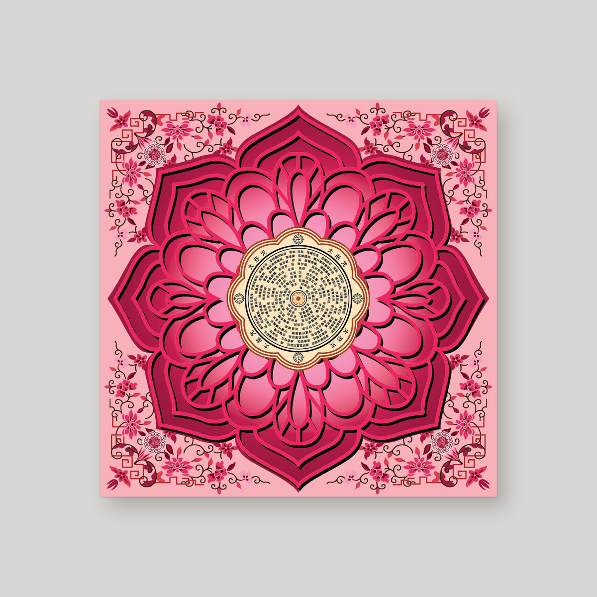 XB13 - 香花宝烛 – Light red – front